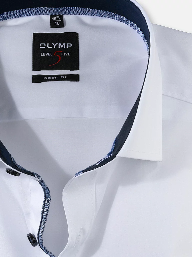 OLYMP Level Five Shirt Body Fit White 37 4